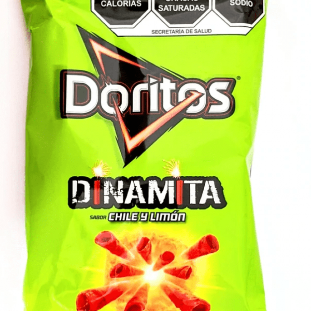 Doritos Dinamita Chile Limon Sazonado Flavored Tortilla Chips 1.75 Ounce