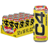 C4 Energy Drink, Skittles, Sugar Free, Carbonated Pre Workout Drink, 16 oz, 12 pack