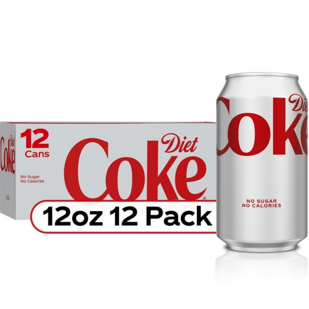 Diet Coke Soda Pop, 12 fl oz, 12 Pack Cans