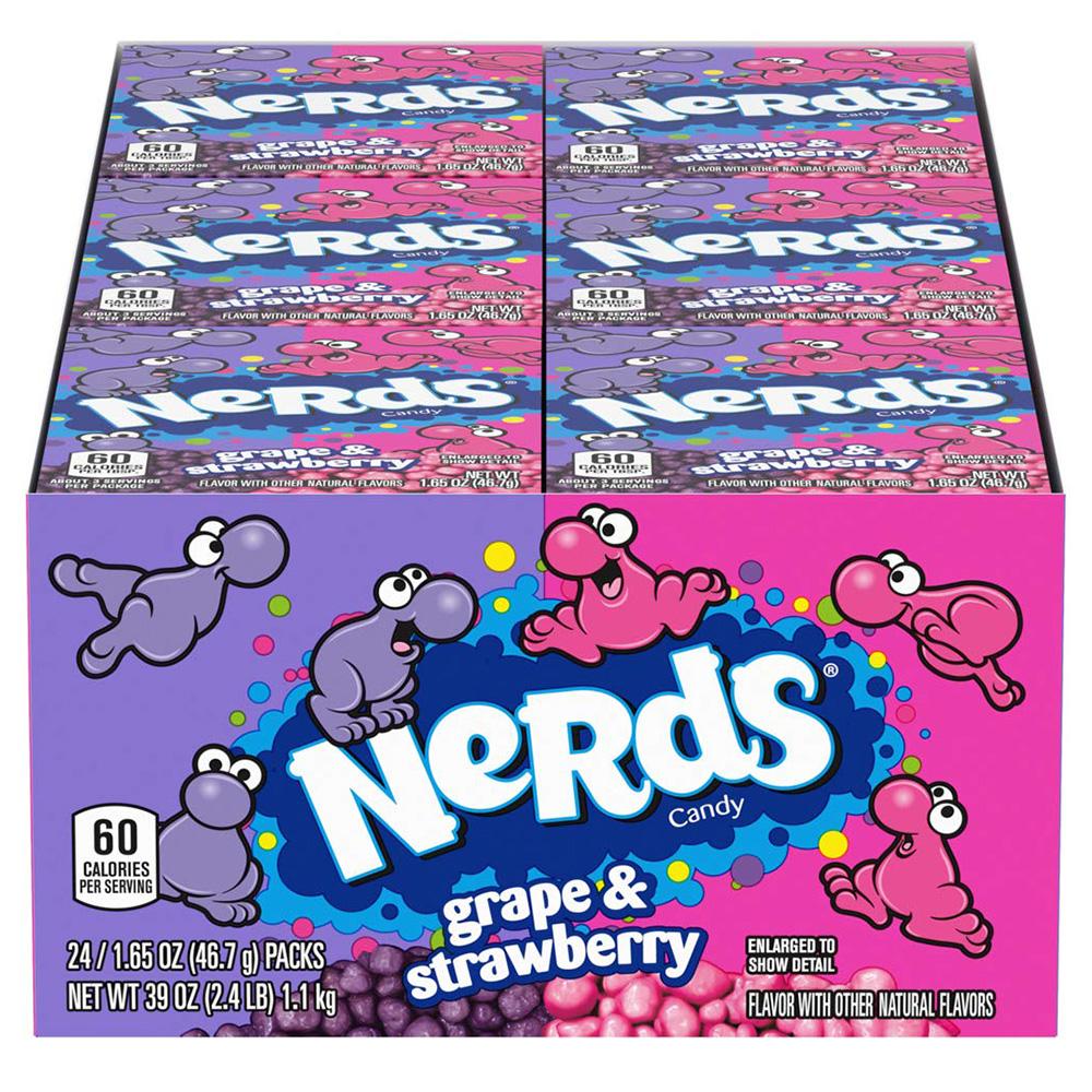 Ferrara Nerds Grape/Strawberry: 46,7 g oz 36ct Ferrara Nerds Grape/Strawberry: 46,7 g oz 36ct