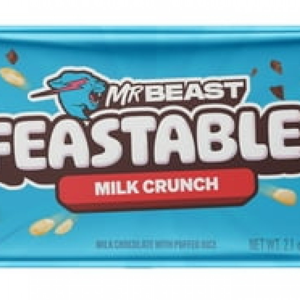 Feastables MrBeast Milk Chocolate Bar, 2.1 oz (60g), 1 Count