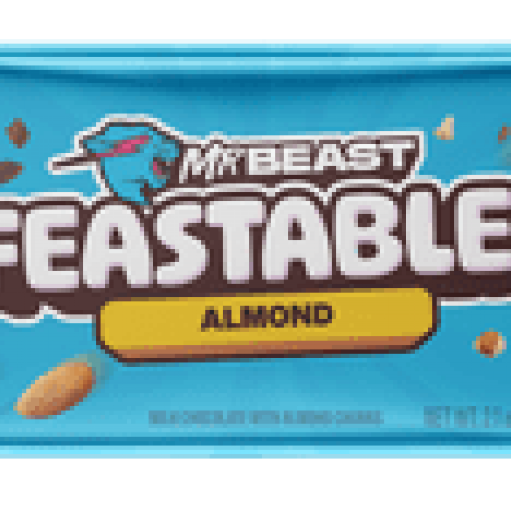 Feastables MrBeast Almond Chocolate Bar, 2.1 oz (60g), 1 Count