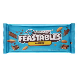 Feastables MrBeast Almond Chocolate Bar, 2.1 oz (60g), 1 Count