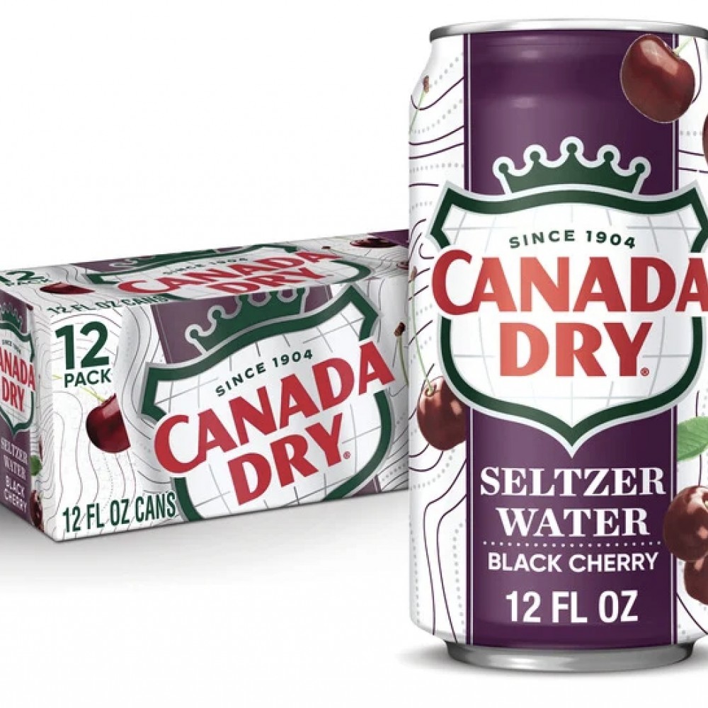 Canada Dry Black Cherry Sparkling Seltzer Water 12 fl oz Canada Dry Black Cherry Sparkling Seltzer Water 12 fl oz