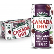 Canada Dry Black Cherry Sparkling Seltzer Water 12 fl oz