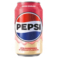 Pepsi Strawberries 'N Cream (24 x 0,33 Liter Dosen UK)
