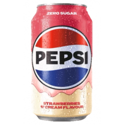 Pepsi Strawberries 'N Cream (24 x 0,33 Liter Dosen UK)