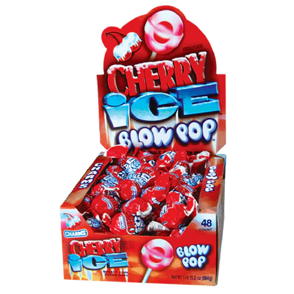 Charms Blow Pop Cherry Ice 48Ct, 850 g Charms Blow Pop Cherry Ice 48Ct, 850 g