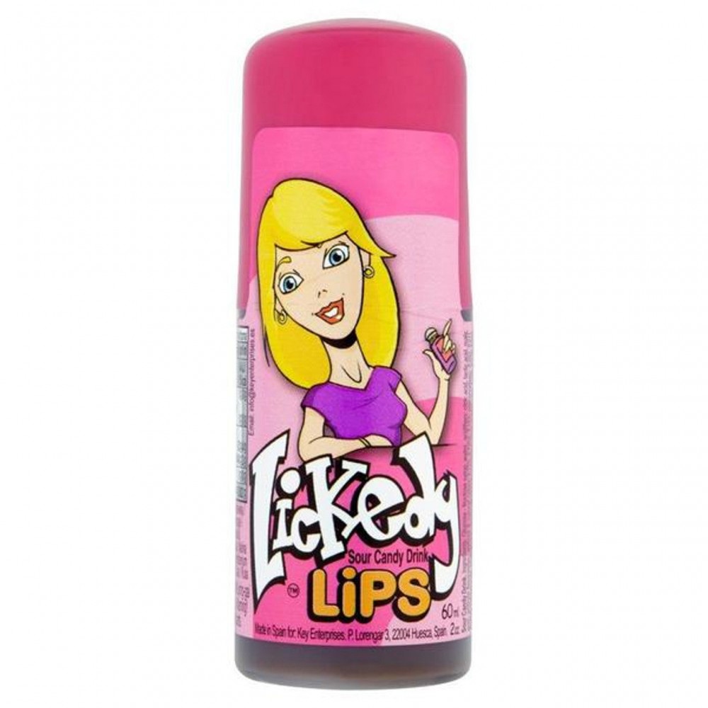 Lickedy Lips Sour Blue Candy Drink 60ml - 12Ct Lickedy Lips Sour Blue Candy Drink 60ml - 12Ct