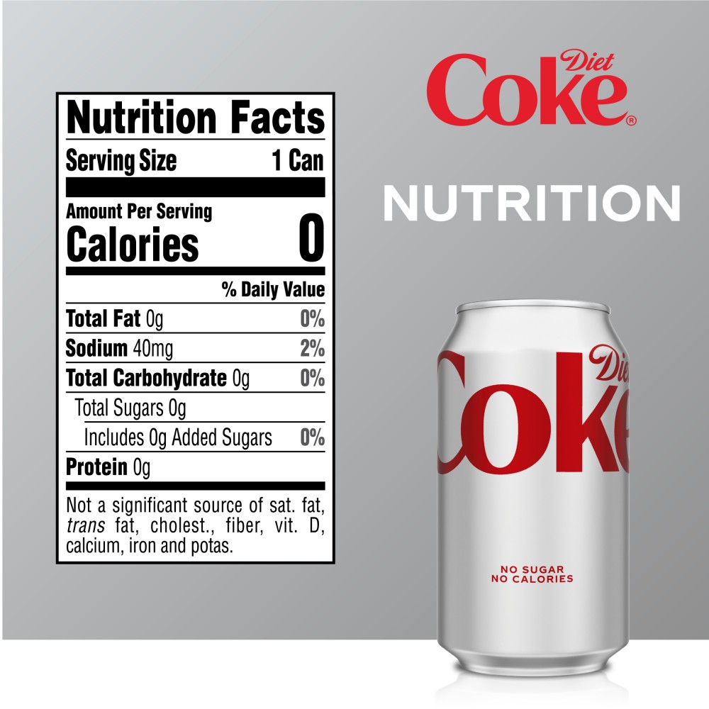 Diet Coke Soda Pop, 12 fl oz, 12 Pack Cans