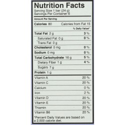 MadeGood Chocolate Chip Granola Bars, 6 Healthy Snack Bars, 0.85 oz Each