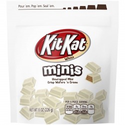 KitKat Minis White Chocolate Crisp Wafer Candy Bars, 8 Oz.