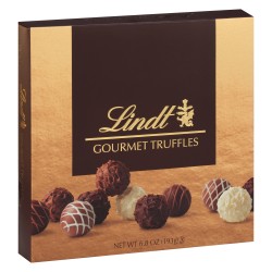 Lindt Gourmet Chocolate Candy Truffles Gift Box, 6.8 oz.