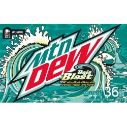 Mountain Dew Baja Blast, 12 Fluid Ounce (Pack of 36)