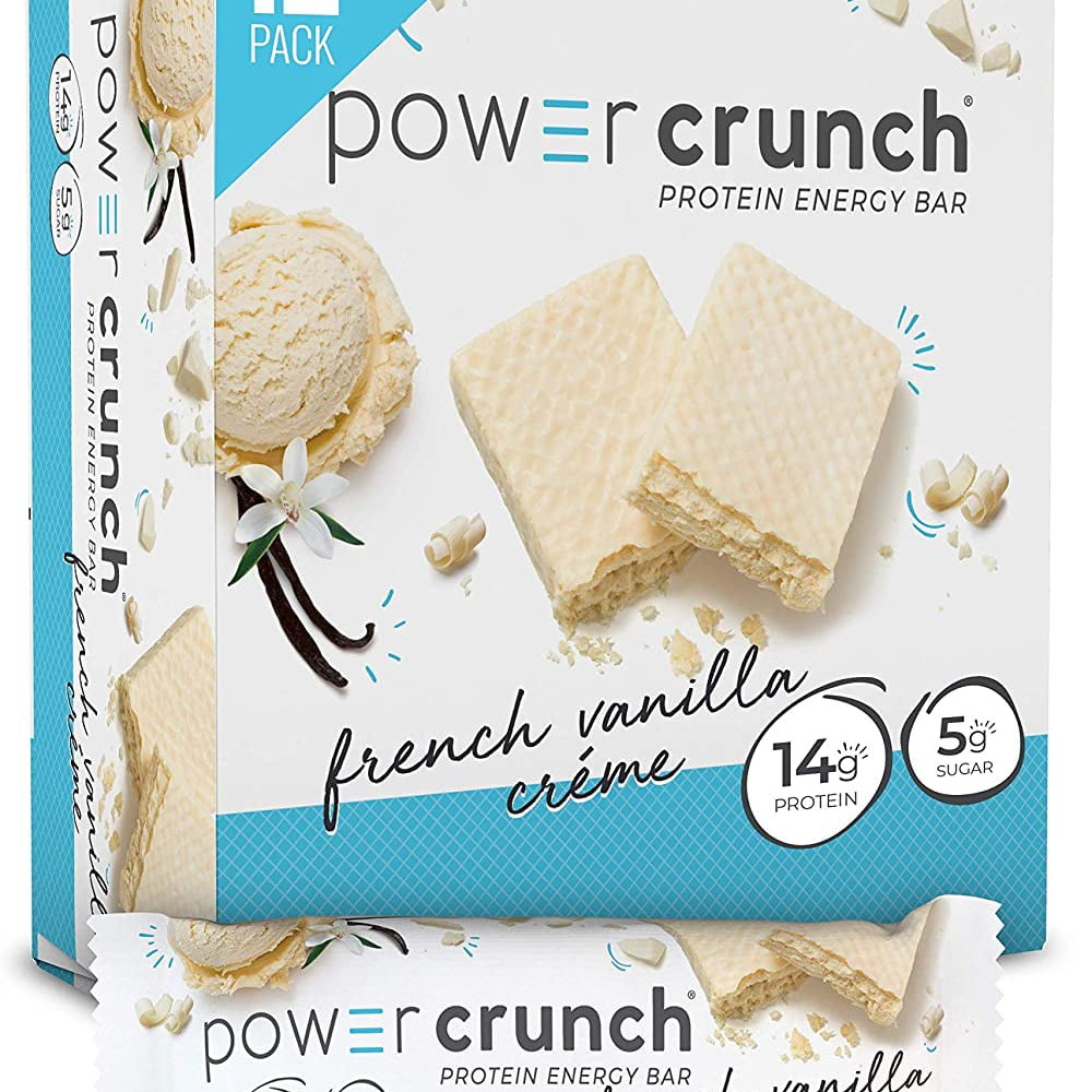 Power Crunch Whey Protein Bars, High Protein Snacks with Delicious Taste, French Vanilla Creme, 1.4 Ounce