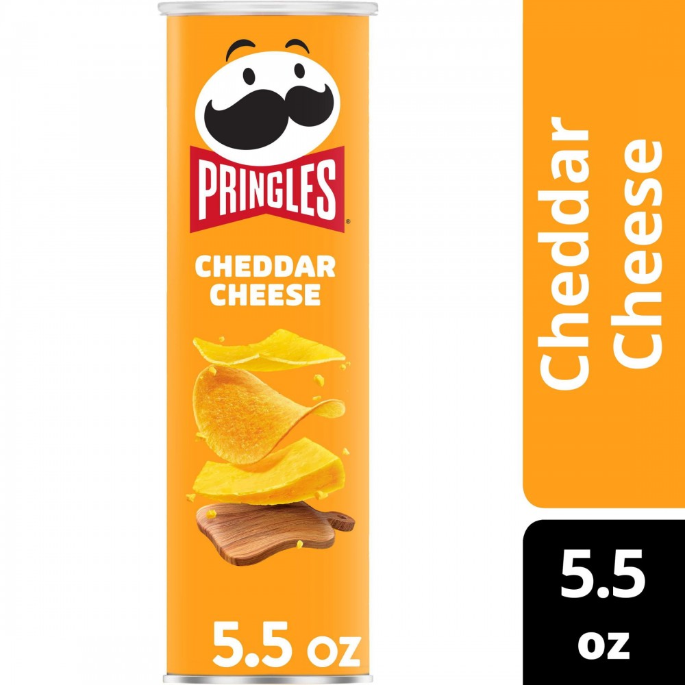 Pringles Cheddar Cheese Potato Crisps Chips, 5.5 oz