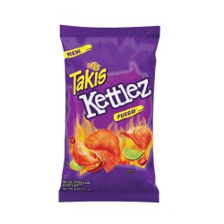 Takis Kettlez Fuego Potato Chips, Hot Chili Pepper and Lime Artificially Flavored Chips, 8 Ounce Bag