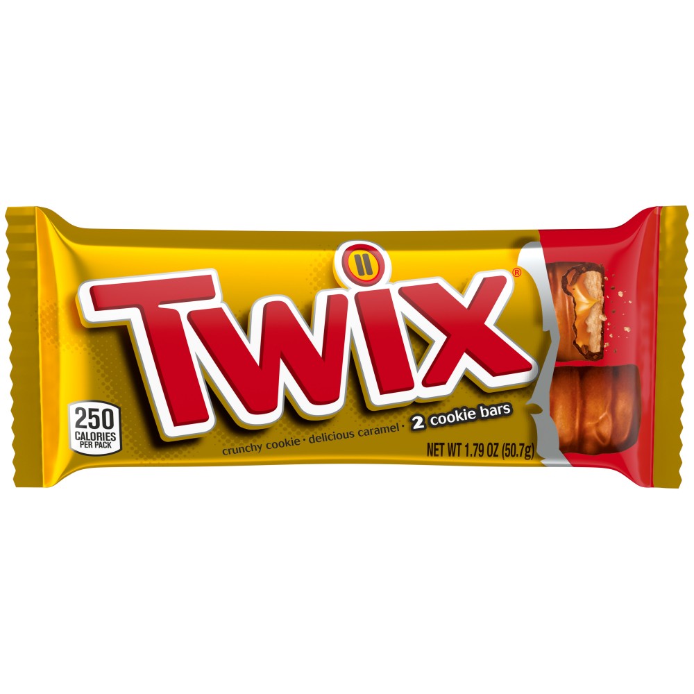 Twix Caramel Full Size Chocolate Cookie Candy Bars - 1.79 oz Bar