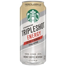 Starbucks Tripleshot Energy French Vanilla Extra Strength Coffee Energy Drink, 15 oz Can  12 ct 