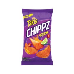 Takis Chippz Fuego Traditional Potato Chips, Hot Chili Pepper and Lime Artificially Flavored Chips, 8 Ounce (227 Gram) Bag